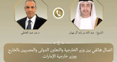 وزير الخارجية يبحث مع نظيره الإماراتى العلاقات الثنائية والتطورات الإقليمية