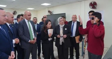 وفد حكومى رفيع المستوى يتفقد معهد الكوزن المصرى اليابانى